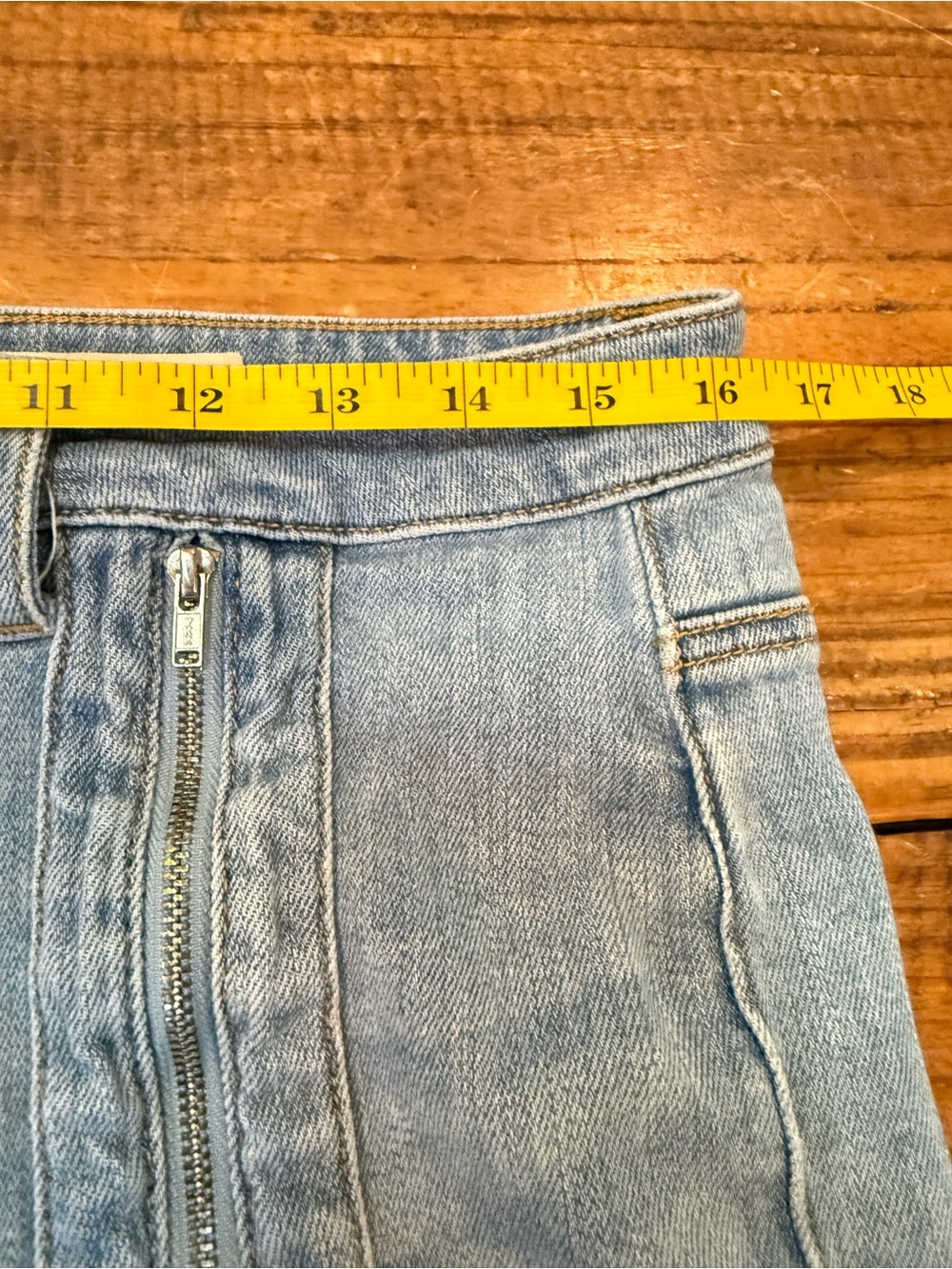 Pilcro Light Blue Wide-Leg Jeans - Picture 6 of 11